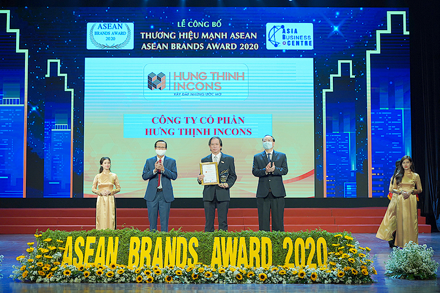 Hưng Thịnh Incons nhận giải thưởng Top 10 Thương hiệu Mạnh ASEAN 2020