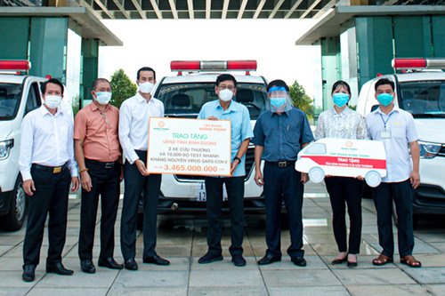HUNG THINH CORPORATION CONTINUES TO SUPPORT NEARLY VND 11 BILLION TO ACCOMPANY MANY PROVINCES AND CITIES TO FIGHT AGAINST THE COVID-19 PANDEMIC