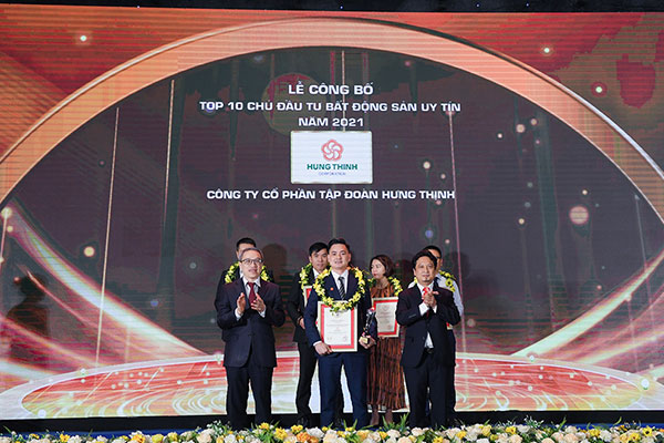 Tập Đoàn Hưng Thịnh lần thứ 3 có mặt trong Top 10 Chủ đầu tư Bất động sản uy tín